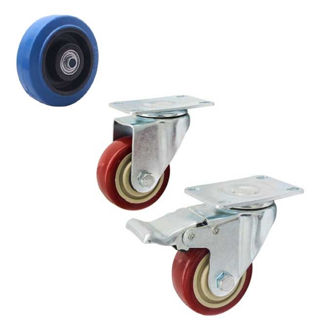 우레탄 바퀴 무소음 고하중 회전형 핸드 카트 구루마 대차바퀴  3인치 4인치 5인치 4,600원