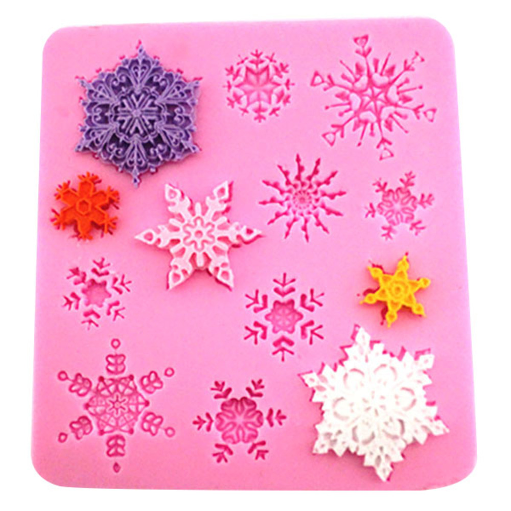 눈꽃 결정 13구 실리콘 수제 몰드, 랜덤 발송 3,650원