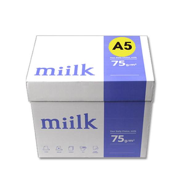 밀크 복사용지 A5용지 (A4 아님) 75g 1BOX(5000매) (A4 절반) 26,900원