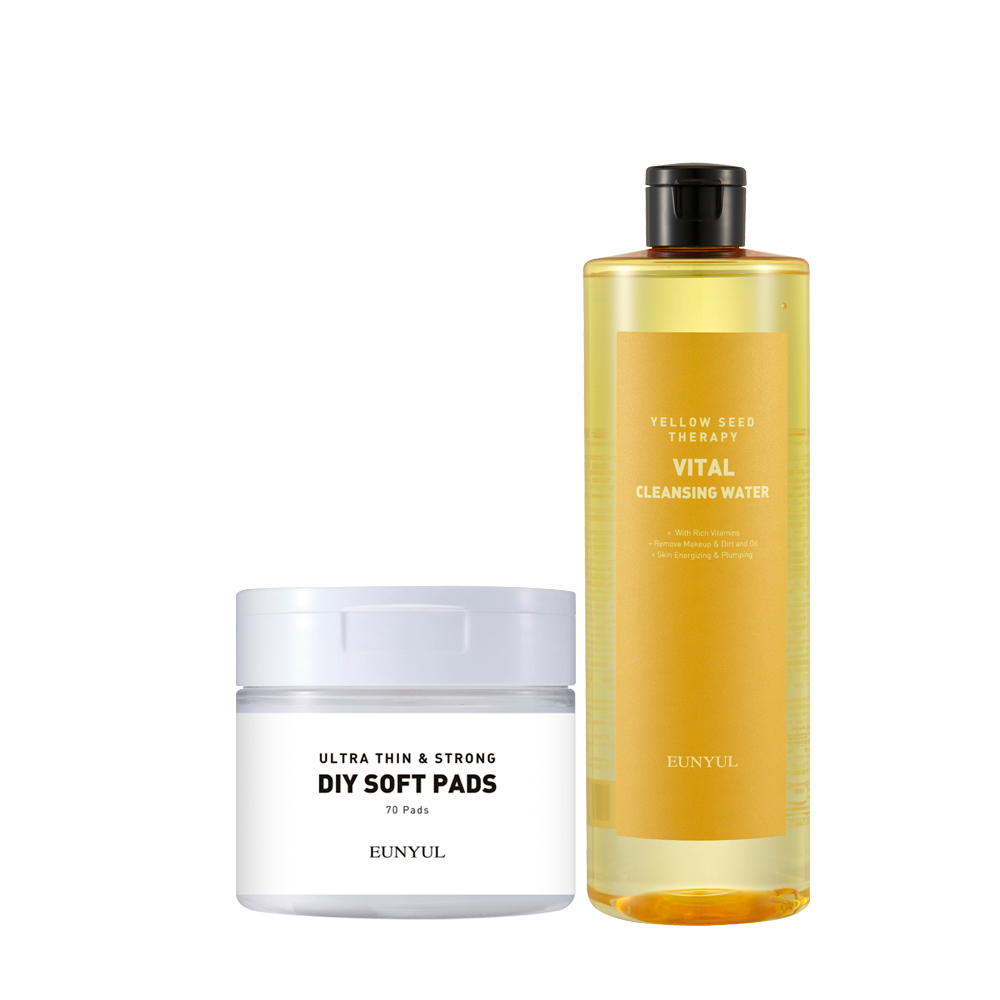 은율 옐로우씨드 테라피 바이탈 클렌징워터 500ml + 패드 70p 세트 9,220원