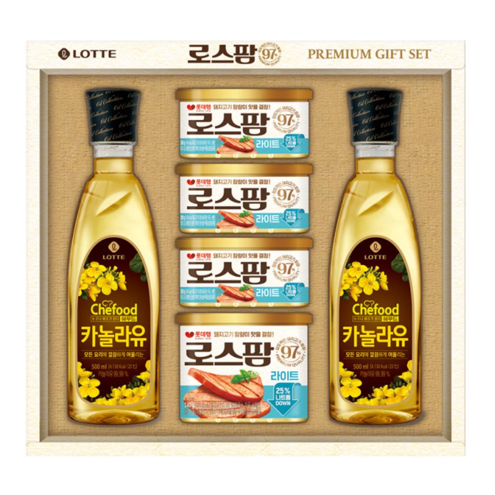 롯데 로스팜97 라이트 혼합 1호 1개 카놀라유 설 추석 명절 어린이집 선물세트 22,200원