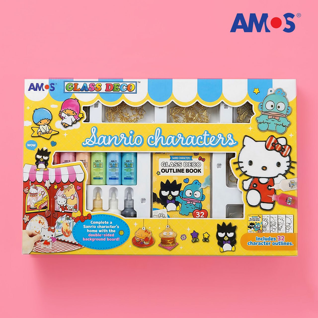 아모스 산리오 캐릭터즈 글라스데코 썬데코 키링 만들기 세트, 1개, 1box 32,900원