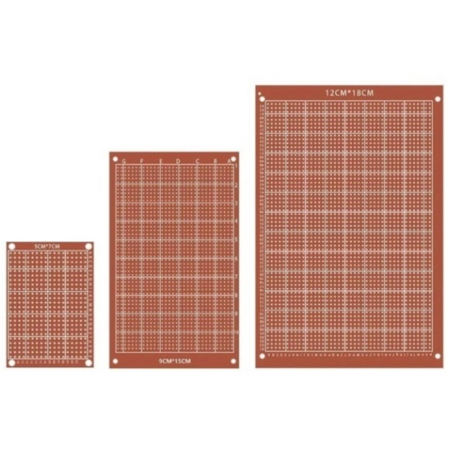 만능기판/PCB 기판/70 x 50 x 1.4mm/90 x 150 x 1.4mm 400원