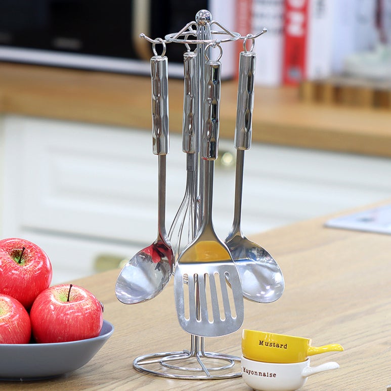 [한정 특가] 집들이선물 추천 스테인레스 키친툴 조리도구 세트 5p, 1개, [아이젠베르그] 스테인레스 키친툴 5P, set 12,800원