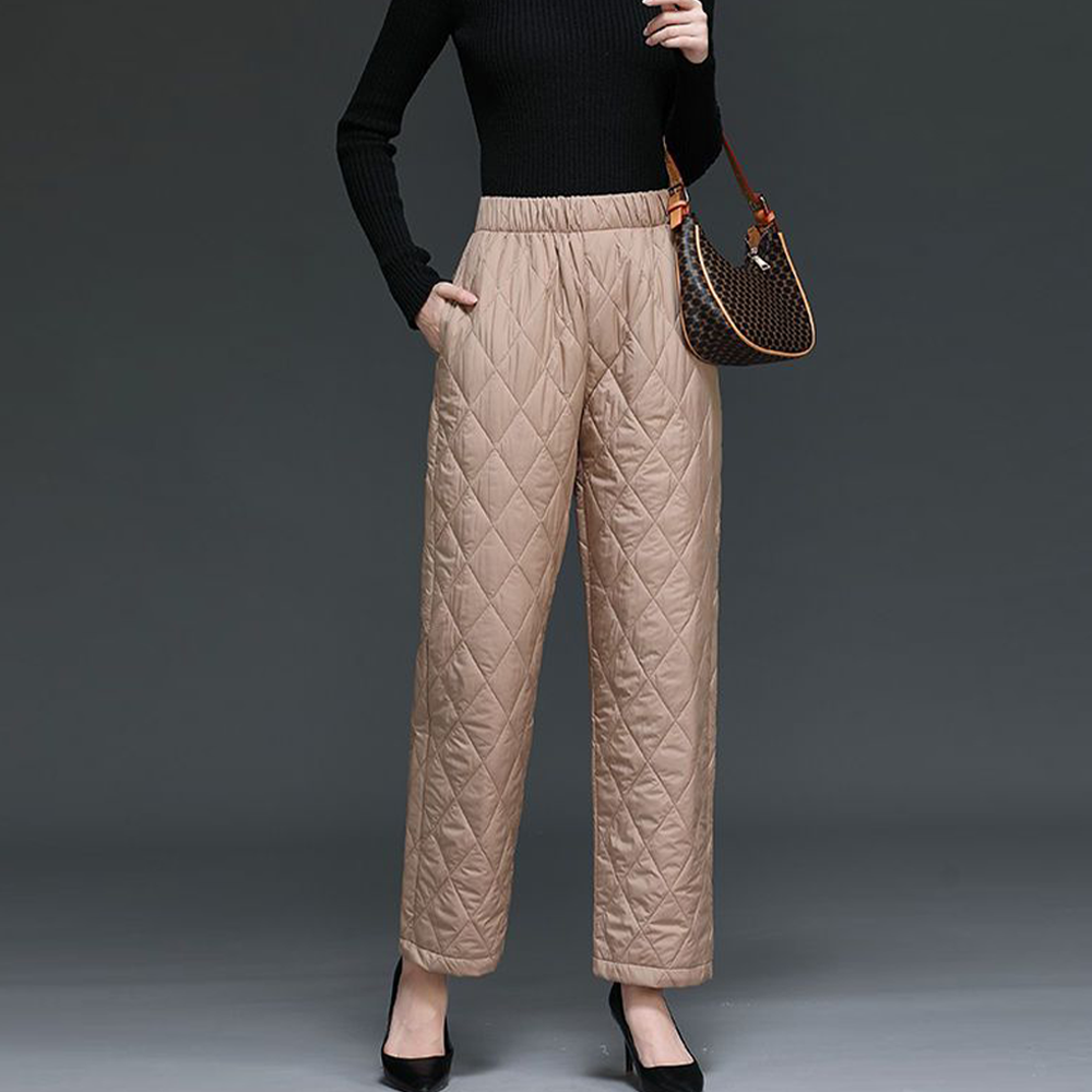 besteffie 패딩바지 중년여성 여성패딩바지 밴딩 겨울 기모 빅사이즈 오버핏 E58 22,790원