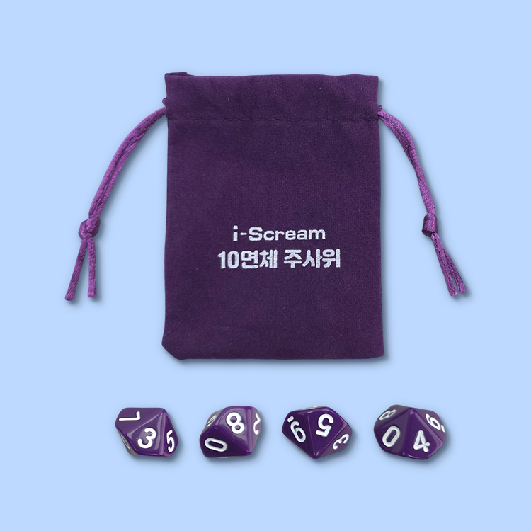 아이스크림몰 10면체 주사위 세트, 1개 2,100원