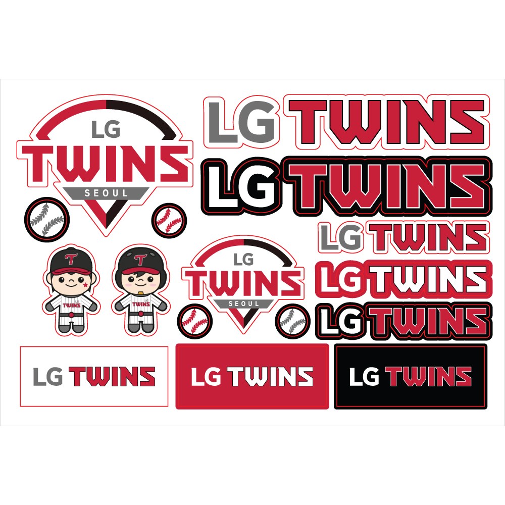 [LG트윈스] 야구 KBO 응원봉 자동차 스티커 15,000원