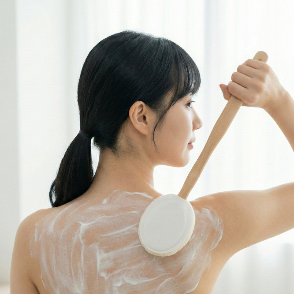 등로션바르기 등 바디로션 브러쉬 [촉촉이 셀프 등에 바르미 혼자 로션 연고 크림 바르기 바르는 도구 바디 샤워 등관리], 1세트, 1개입, 우드 8,100원