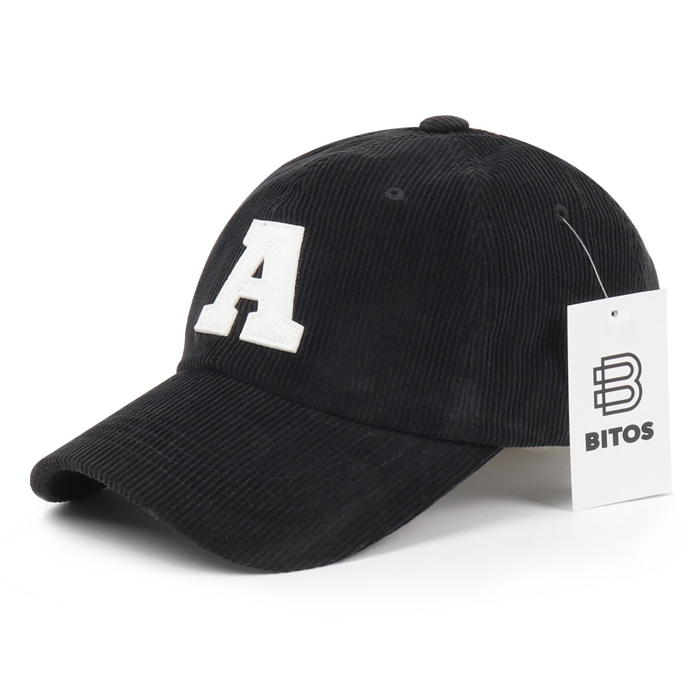 비토스 국내제작 빅 A 패치 골덴 볼캡 야구모자 커플모자 겨울모자 19,900원