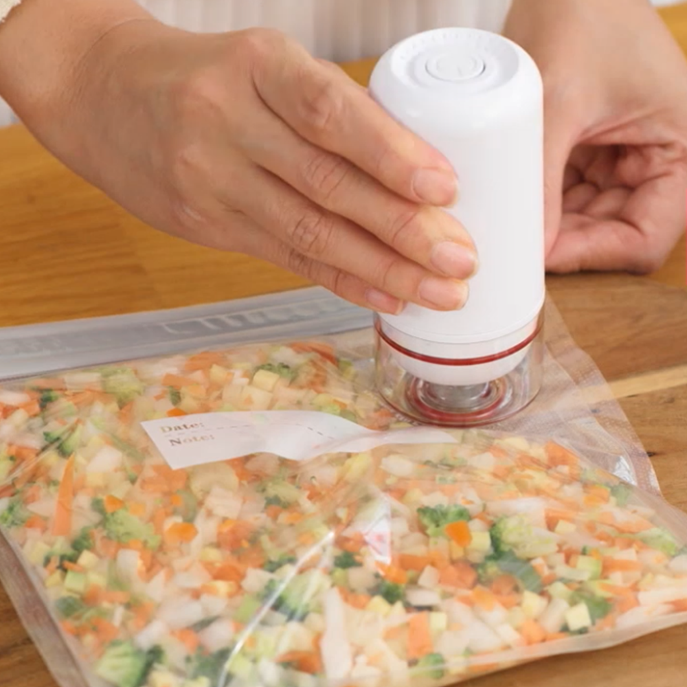 리빙톤 오래가 식품정리왕 압축팩 25개 식품 음식 보관 진공 펌프 지퍼백 밀봉 비닐팩 59,800원