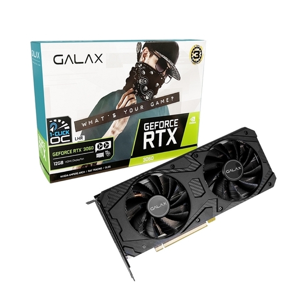 갤럭시 GALAX 지포스 RTX 3060 V2 D6 12GB 658,000원