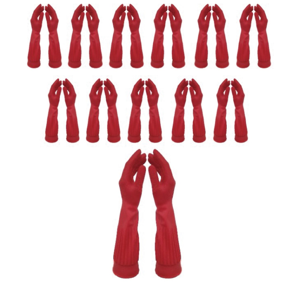 아이템셀 튜립LADY 고무장갑 대(L) 10켤레, 레드, 대(L), 10개 17,840원