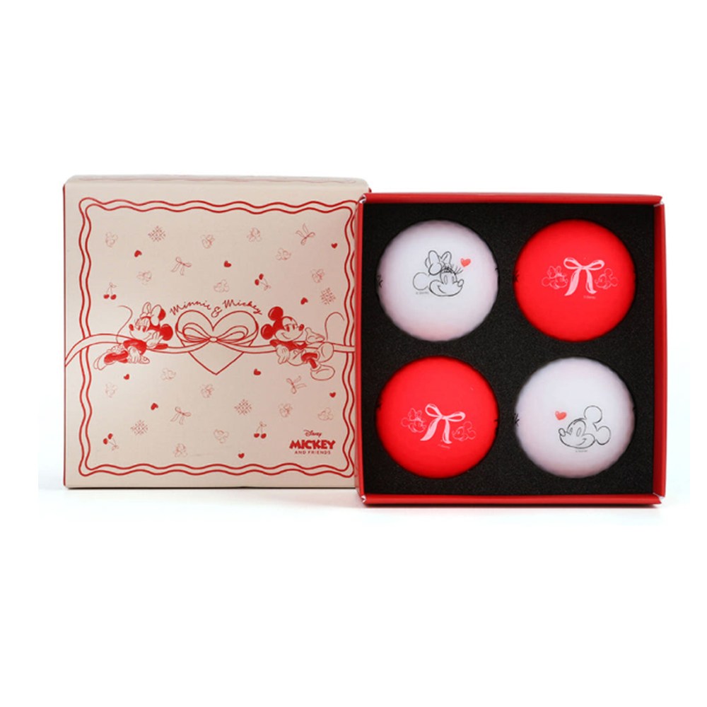 볼빅 디즈니 캐릭터 비비드 골프공 3피스, 미키커플 소울박스, 1개, 4개입 14,900원