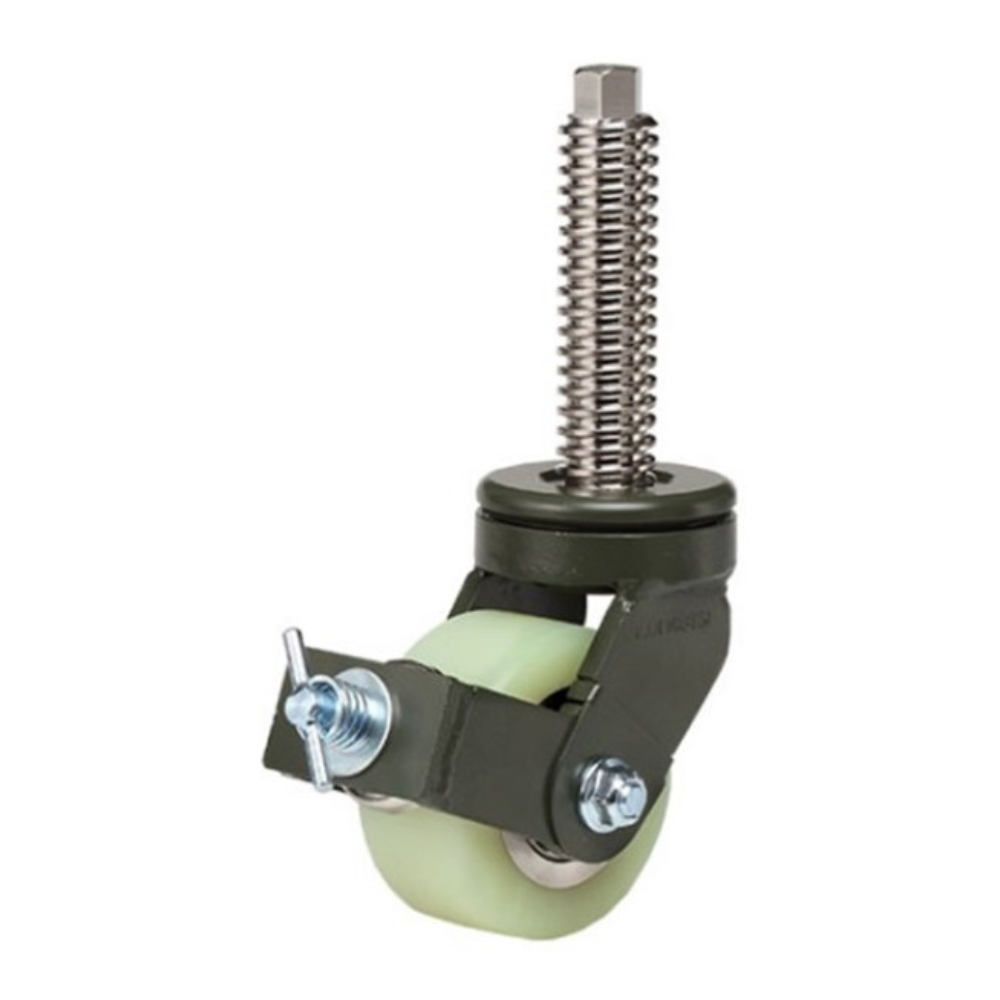 고하중 M24 볼트형 캐스터 하중350kg 8cm(3인치) 회전브레이크 주형우레탄 바퀴 180,400원