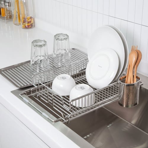 4BNK 연마제 없는 올스텐 304 2 in 1 슬라이드 식기건조대 204,100원