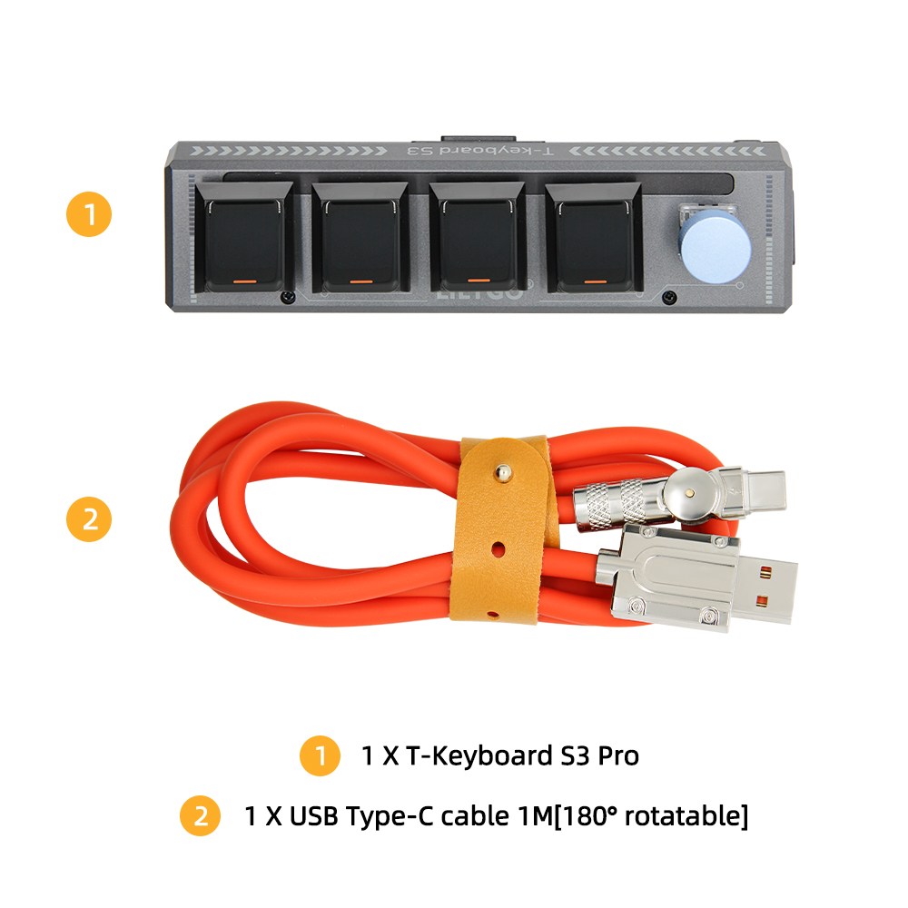 LILYGO® T-Keyboard-S3 Pro 프로 ESP32-S3 키보드 개발 보드 0.85 인치 LCD 단추 와이파이 블루투스 WS28 132,100원