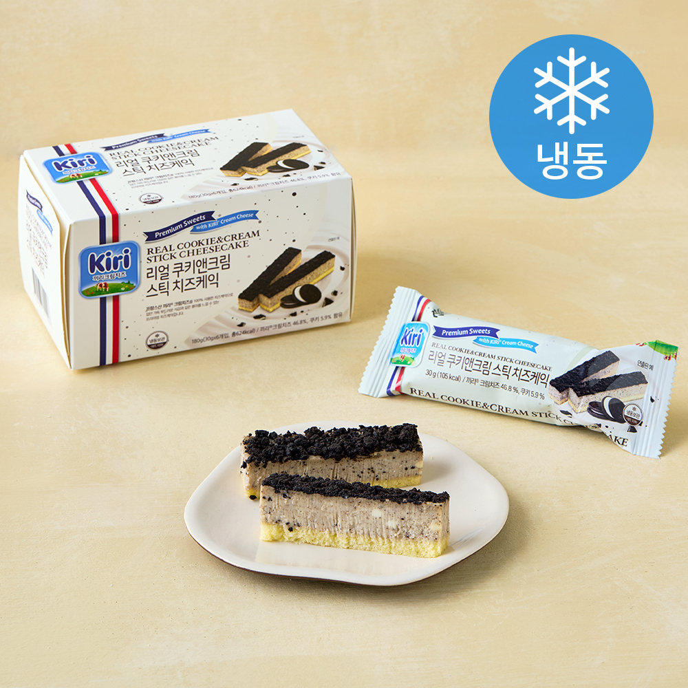 [로켓프레시] 끼리 리얼 스틱 치즈케익 쿠키앤크림 6입 (냉동) 15,210원