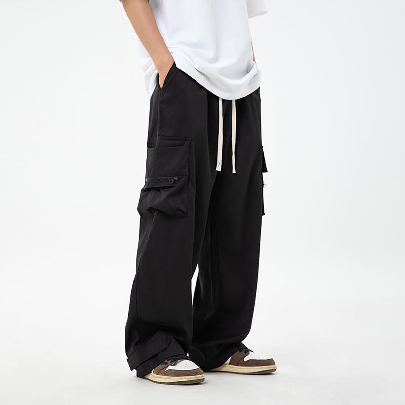유루 남성용 지퍼 카고 포켓 루프 와이드 팬츠 / L2260 23,900원