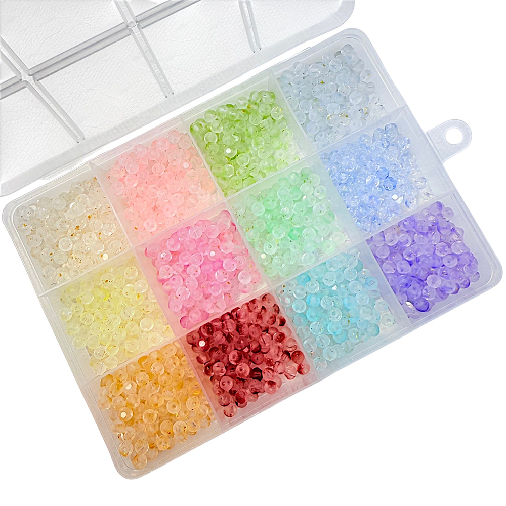 로블리샵 주사위 스크럽 비즈 4mm 유리 소재 감성 컬러 12색 세트 공예 키링 악세사리 부자재, 1개, 주사위 스크럽 4mm 세트 18,000원