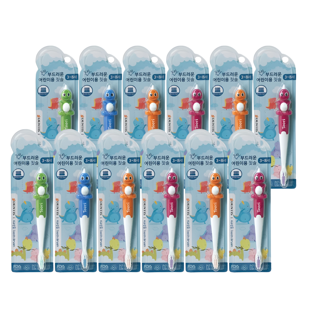 뚜리 공룡 어린이 치과칫솔 부드러운 슬림모 17,900원