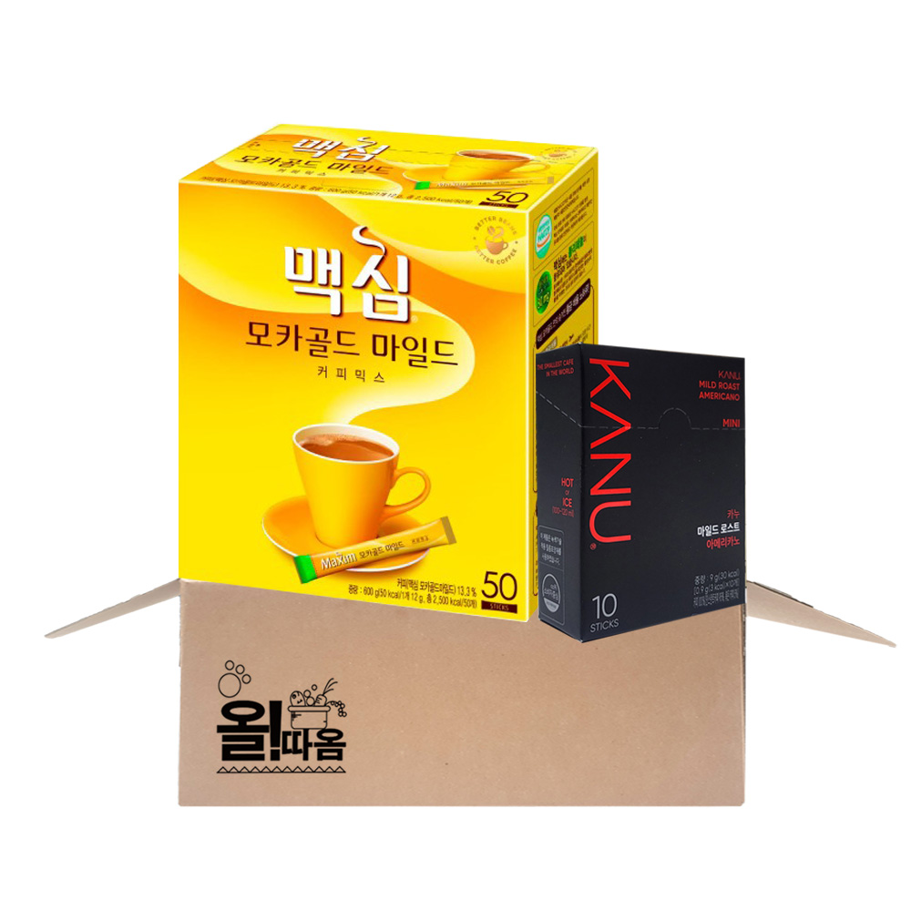 동서 커피믹스 기획세트(모카골드마일드50T+카누 마일드로스트 아메리카노 미니10T) 17,980원