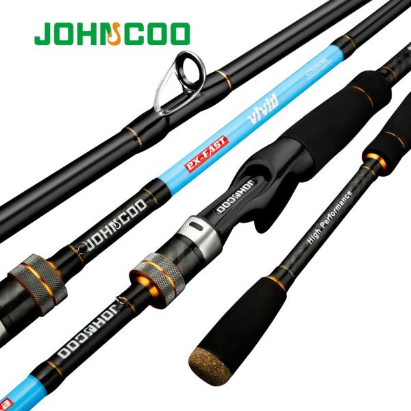 JOHNCOO VIVID 1.92m 2.1m AJING 초경량 고속 스피닝로드 UL/L M/ML 2 섹션 송어 막대 탄소 Baitcasting 낚싯대 52,290원
