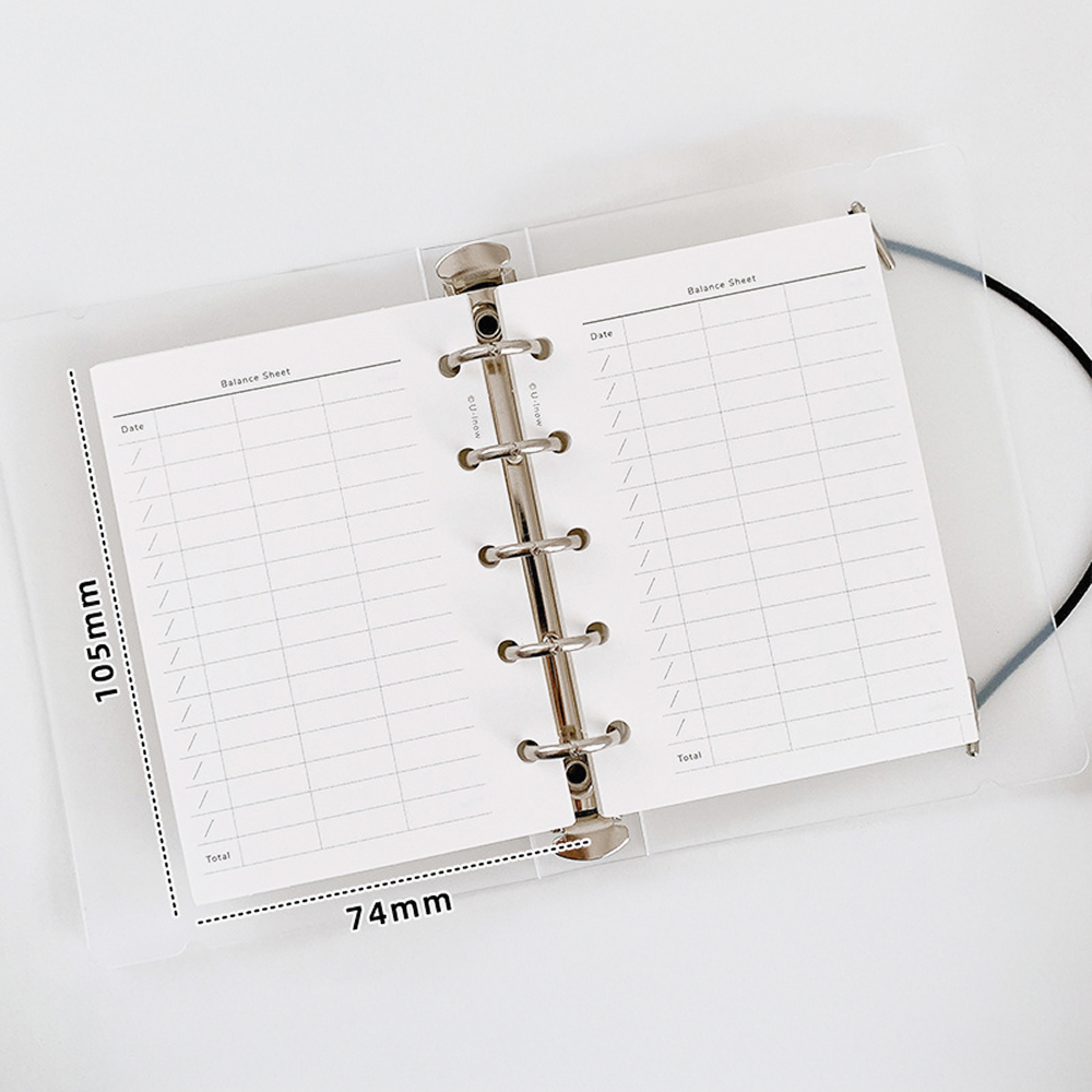 M5 5공 다이어리 고급 가계부 속지 내지 50매, 1세트, 50매 5,000원