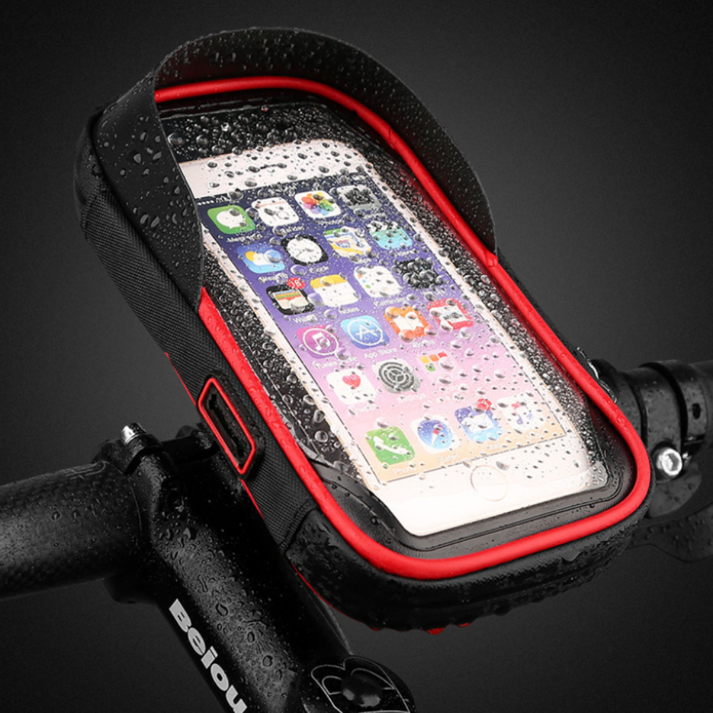 하니모아 자전거 방수 터치 스크린 핸드폰 거치대, 1개, 레드 22,700원