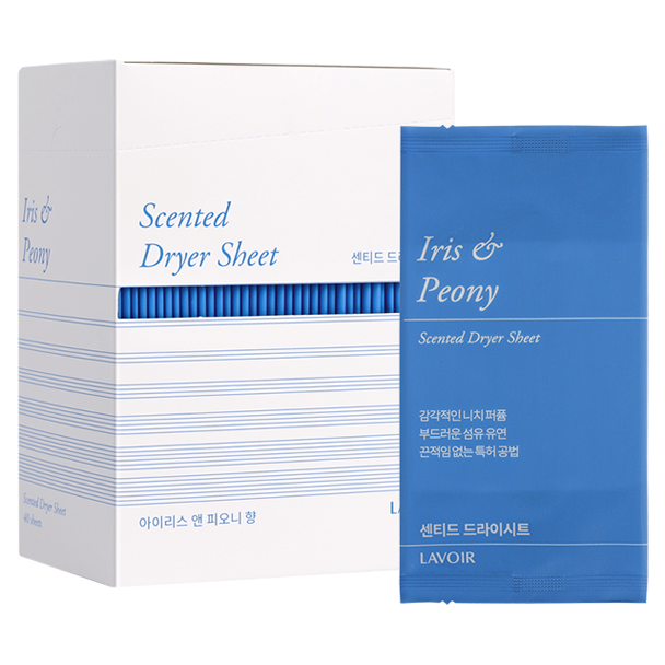 라브아 퍼퓸 건조기시트 아이리스 앤 피오니 본품, 40개입, 1개 19,500원