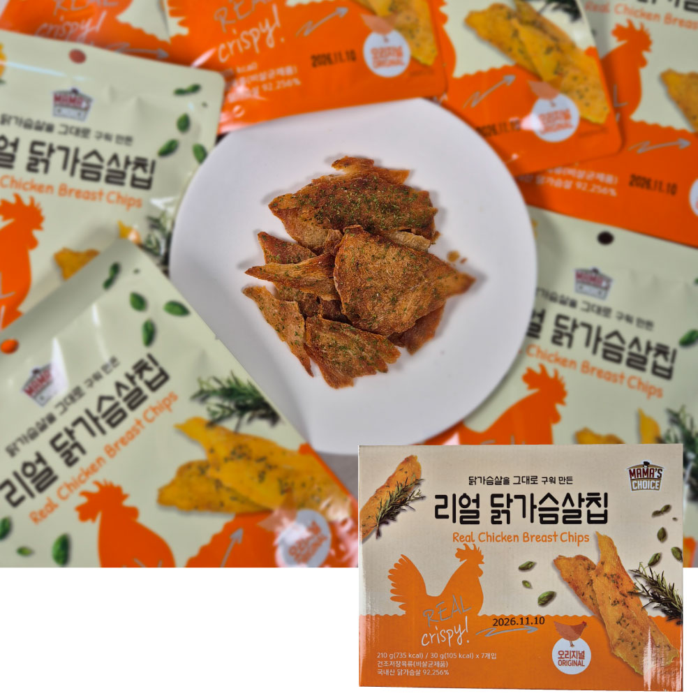 마마스초이스 리얼닭가슴살칩 210g 코스트코 닭가슴살칩 다이어트간식,초코크리스피증정 21,000원
