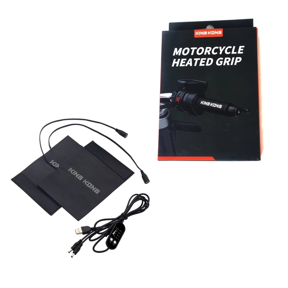 킹콩 오토바이 USB 핸들 열선그립 3단 온도조절 타이어 기능, 1개, 블랙 42,000원