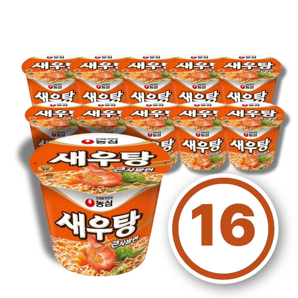 농심 새우탕 큰사발 115g, 16개 24,200원