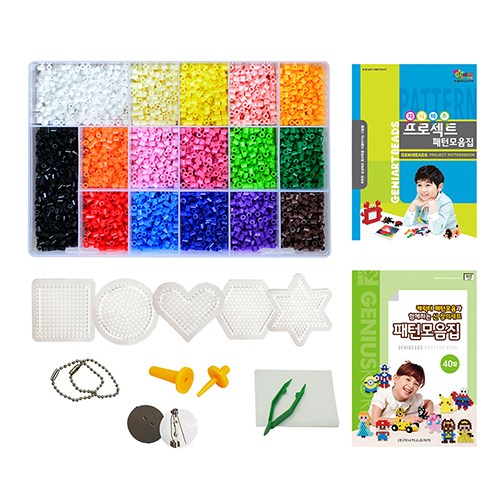 지니비즈 캐릭터패턴모음과 함께하는 신 창의세트, 1세트, 혼합색상 38,900원