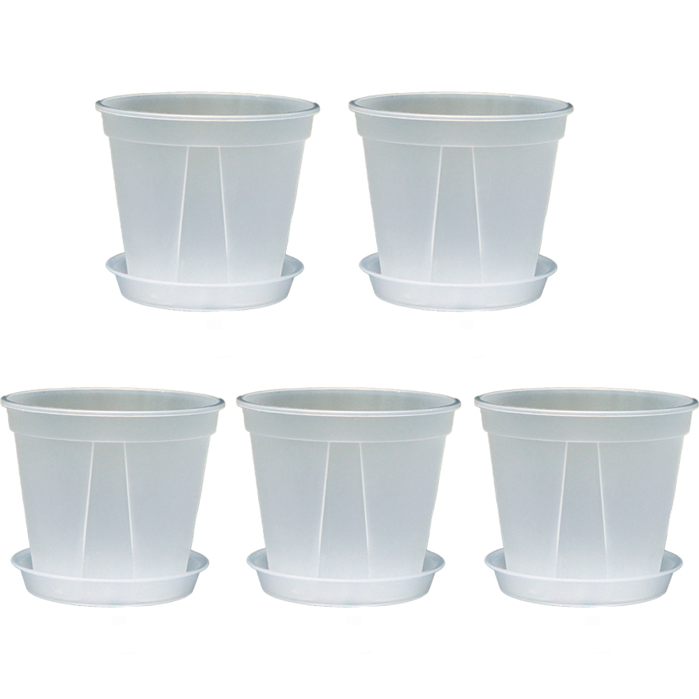 핫데이썸 화분 슬릿분 받침대 포함, 투명, 5개 9,900원