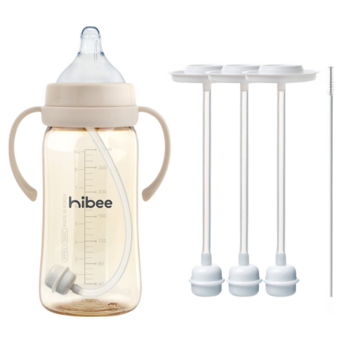 /100%국내제조 하이비 더블하트 젖병 호환 추달린스트로우3P 세척솔 스펙트라 모윰추빨대, 1개 12,400원