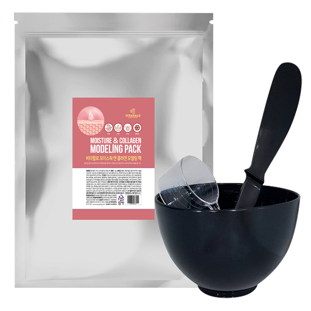 비타할로 콜라겐 모델링 팩 1kg + 팩도구 3종세트 12,900원