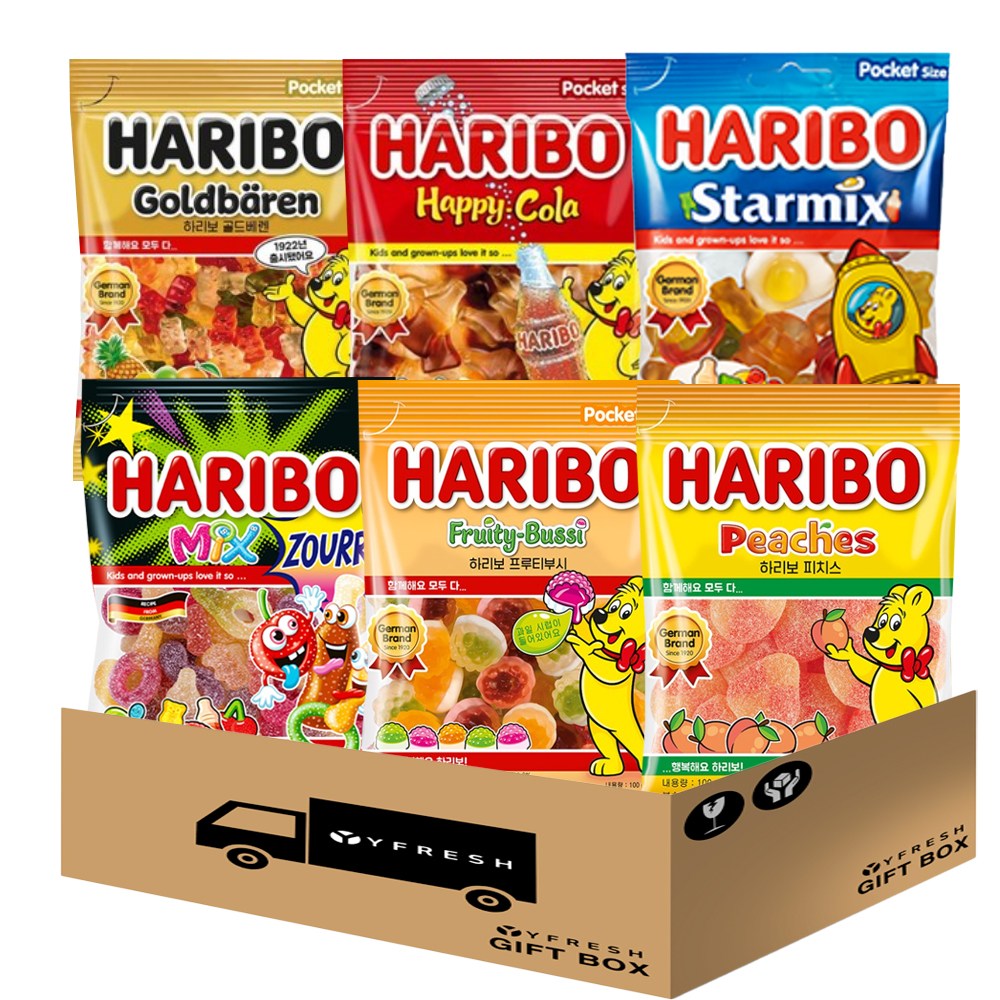 하리보세트(골드베렌 스타믹스 해피콜라 피치스 프로티부시 믹스사우어) 11,700원