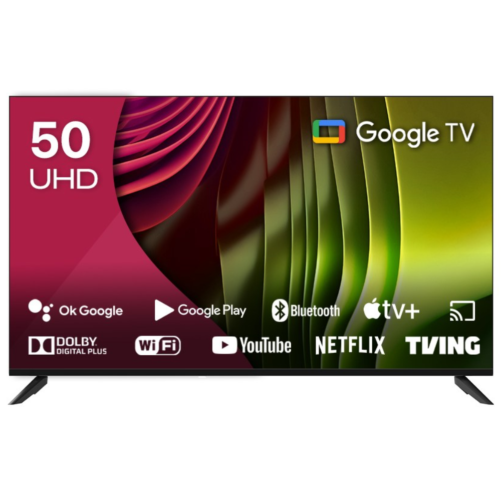 큐빅스 4K UHD LED 스마트 TV, 구글 안드로이드 HDR 블루투스 WIFI 넷플릭스 유튜브 에너지효율 1등급, NGE501UHD, 단순배송상품, 스탠드형, 127cm(50인치) 370,000원