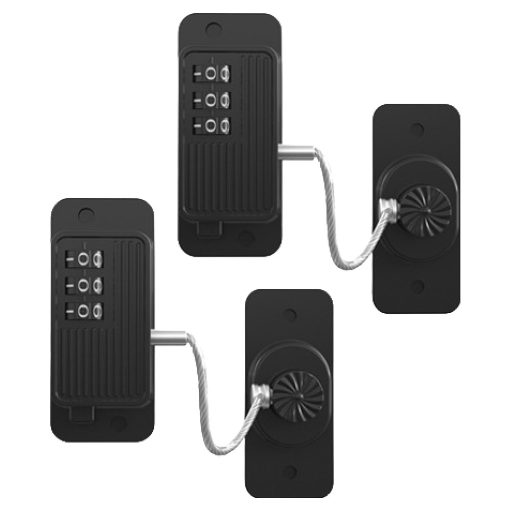 GUNU 부착형 냉장고 자물쇠 안전 시건장치, 블랙, 2개 10,900원