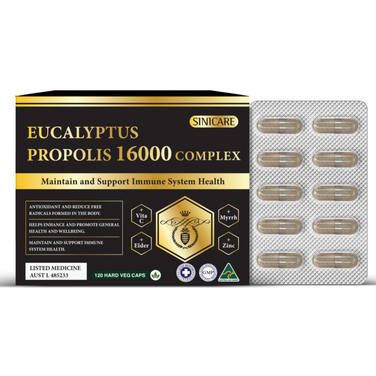 시니케어 유칼립투스 프로폴리스 16000 콤플렉스120정 _(SINICARE) Eucalyptus Propolis 16000 Complex 120S, 1개, 120정 780,000원