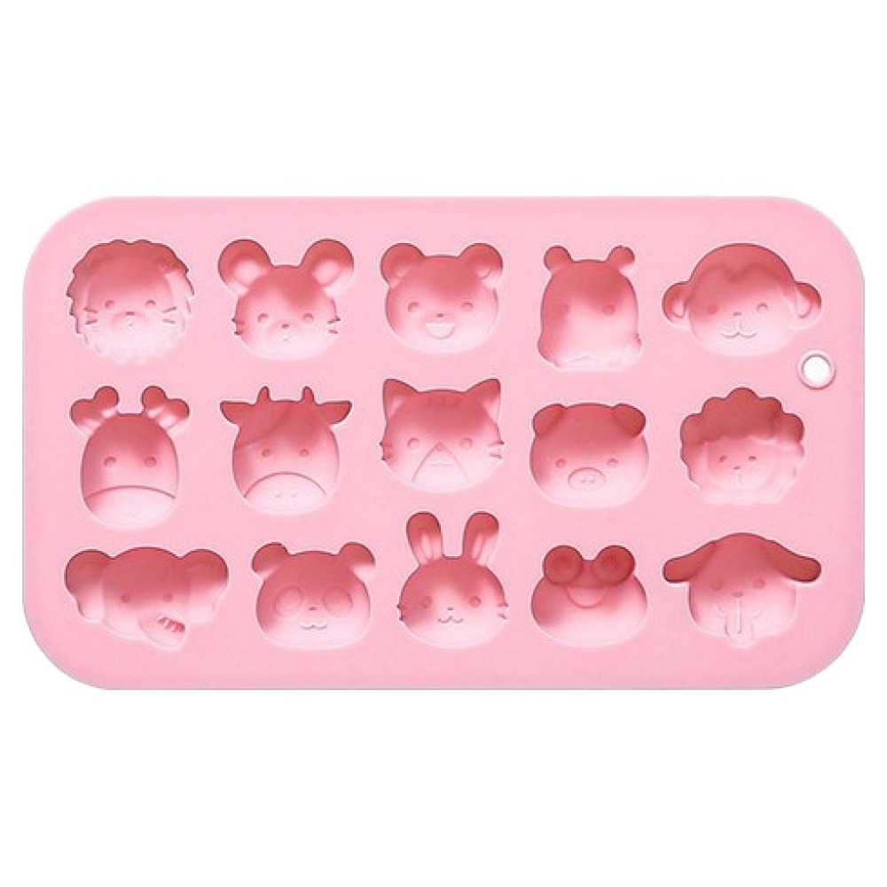 이홈베이킹 동물얼굴 실리콘몰드 초소형 15구, 랜덤발송, 1개 4,000원