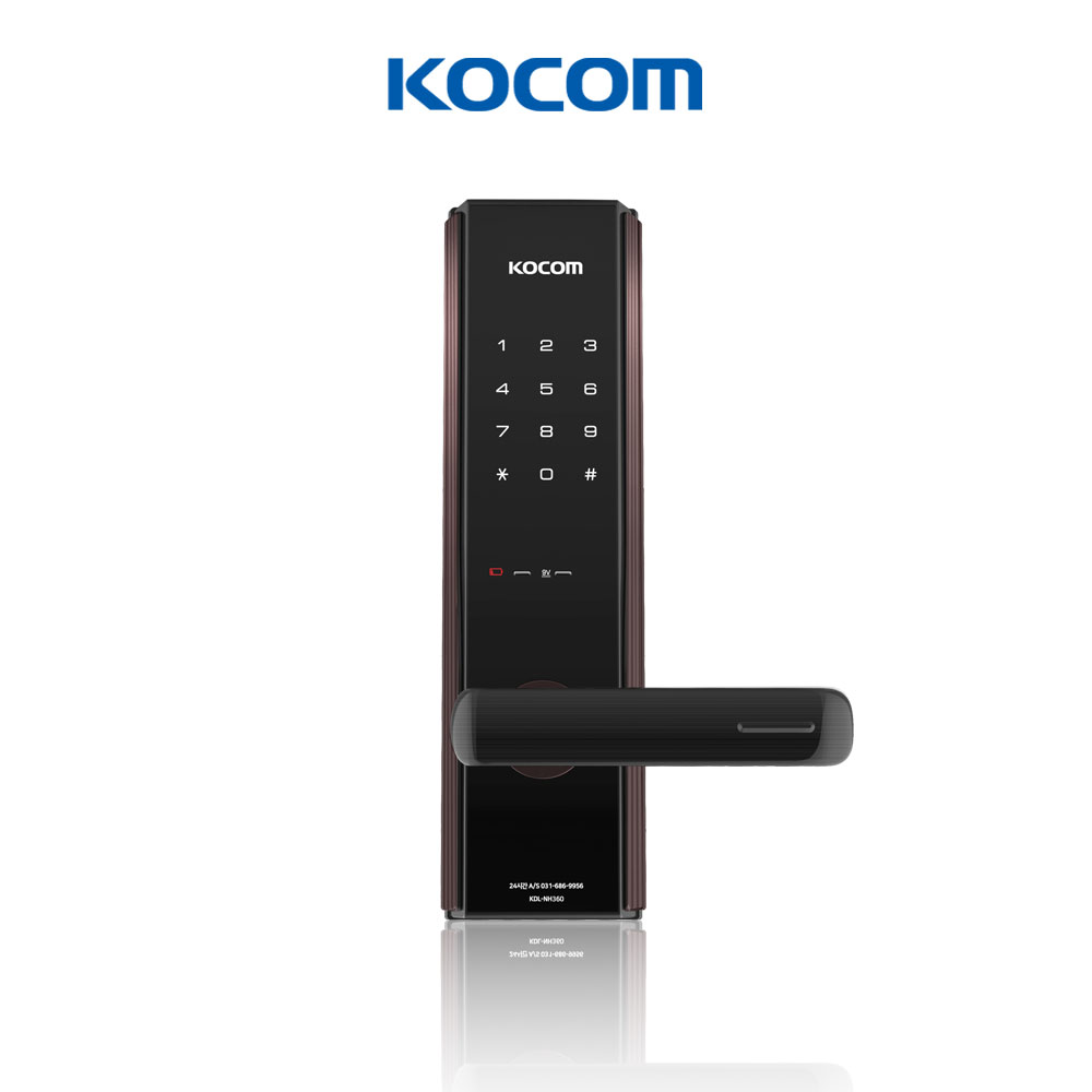코콤 무타공 주키형 실속형 스마트 이중잠금 현관문 도어락 KDL-NH350 번호 57,000원