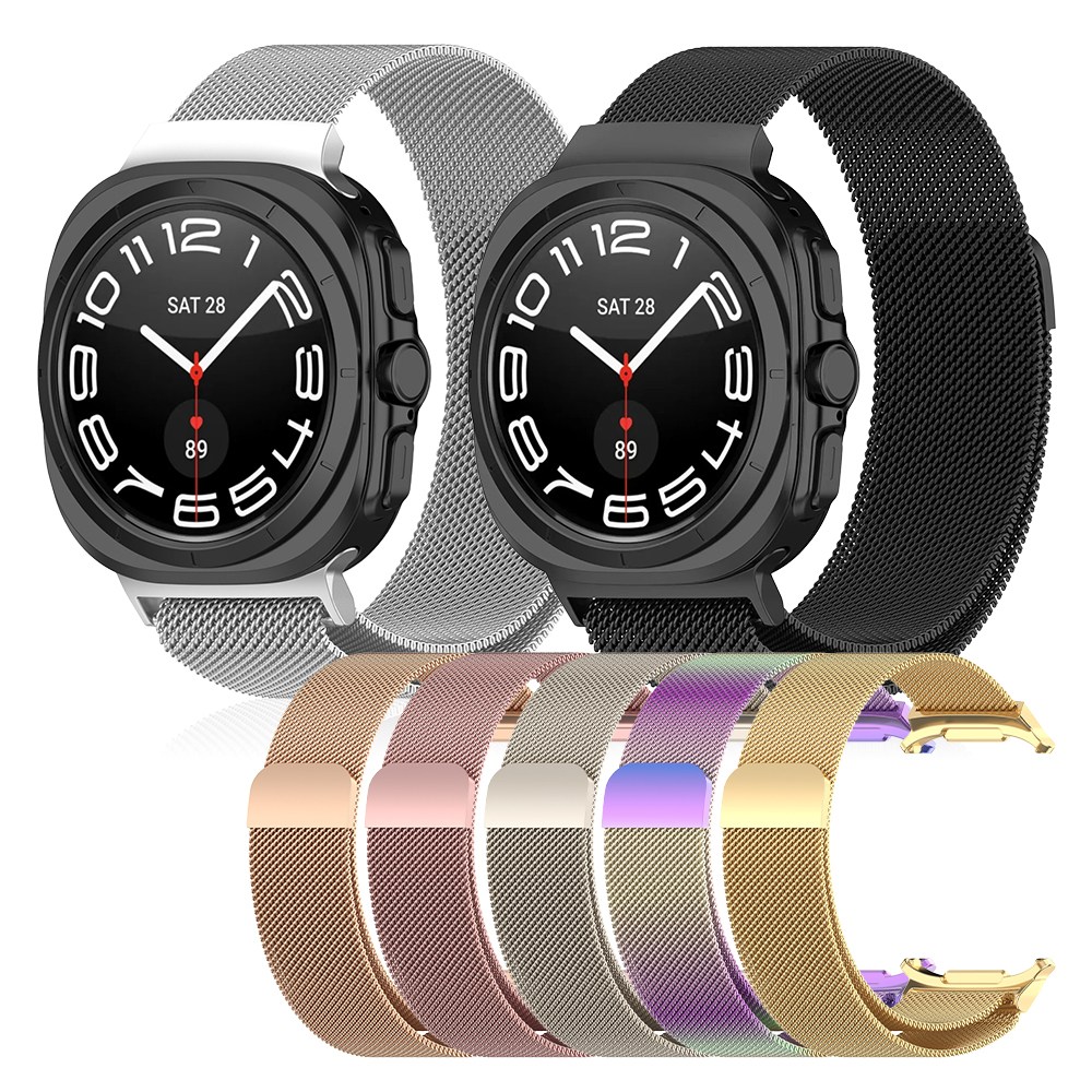 갤럭시 워치8 7 울트라 밀레니즈루프 메탈 스트랩 워치밴드 메쉬스트랩 47mm, 스타라이트(47), 1개 13,800원