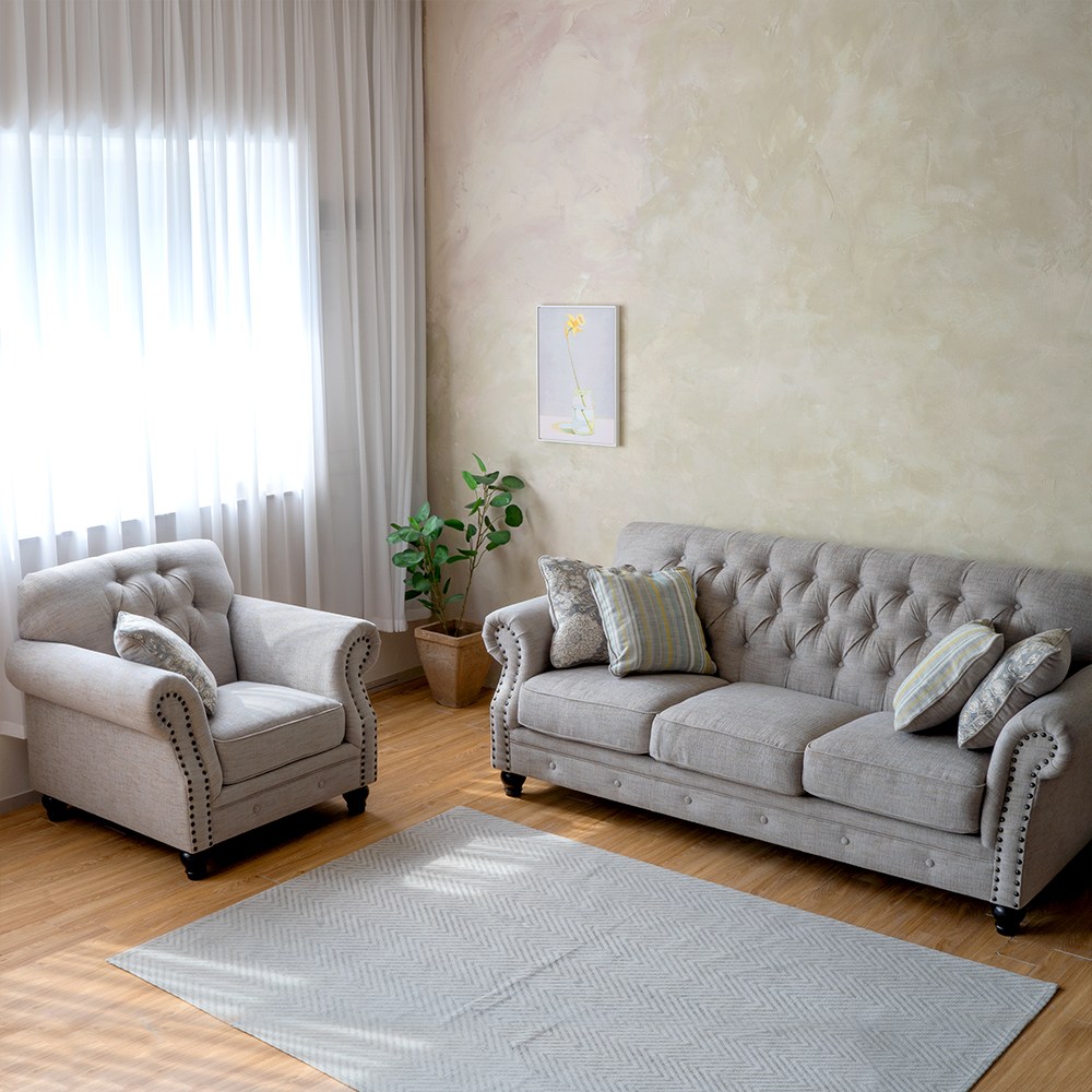 피어젠가구 에디스 프렌치 엔틱 소파 3인용 1인용 패브릭 1,970,000원