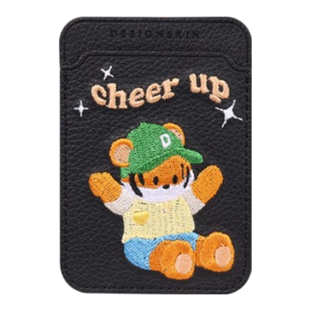 디자인스킨 맥세이프 악세서리 자수 카드포켓 (맥세이프 사용 가능), 1개, 블랙/호군 29,280원