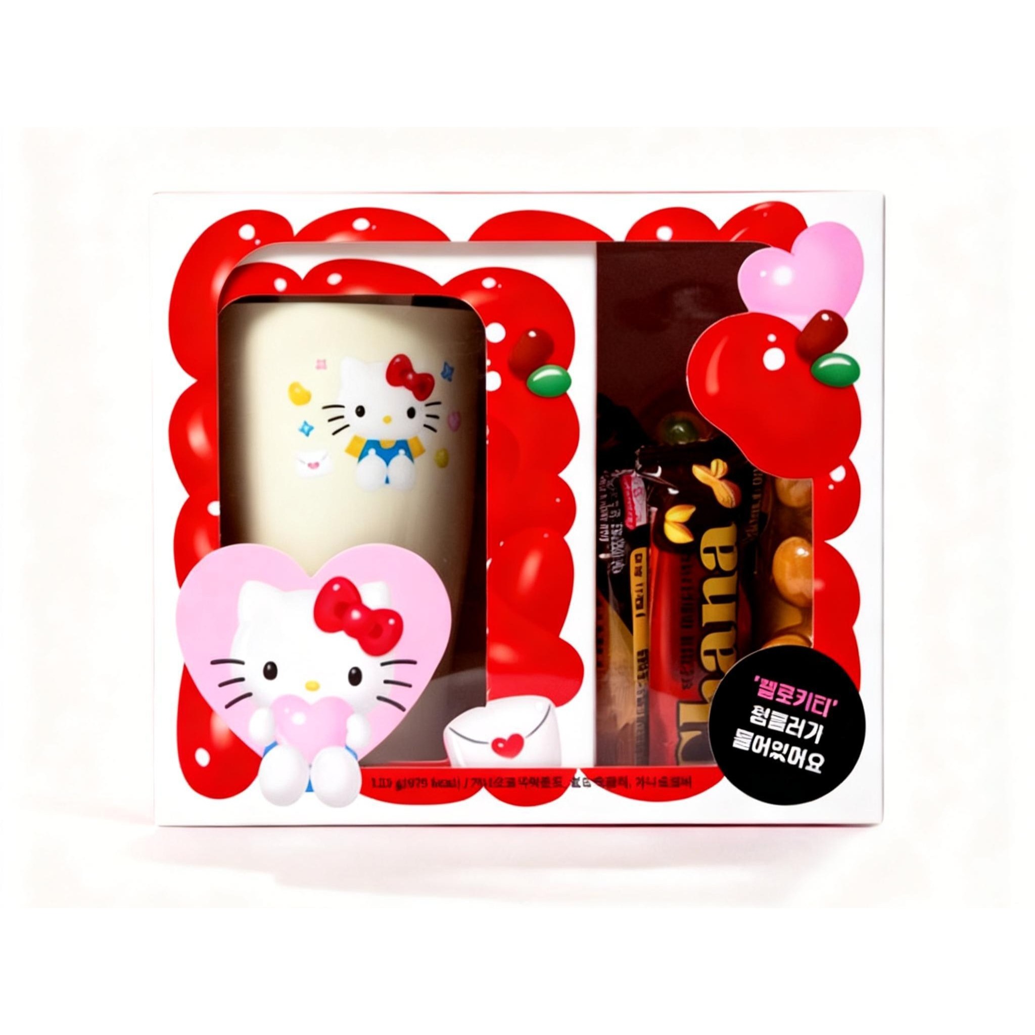 한정판 세븐일레븐 키티 손잡이 텀블러, 1개 22,000원