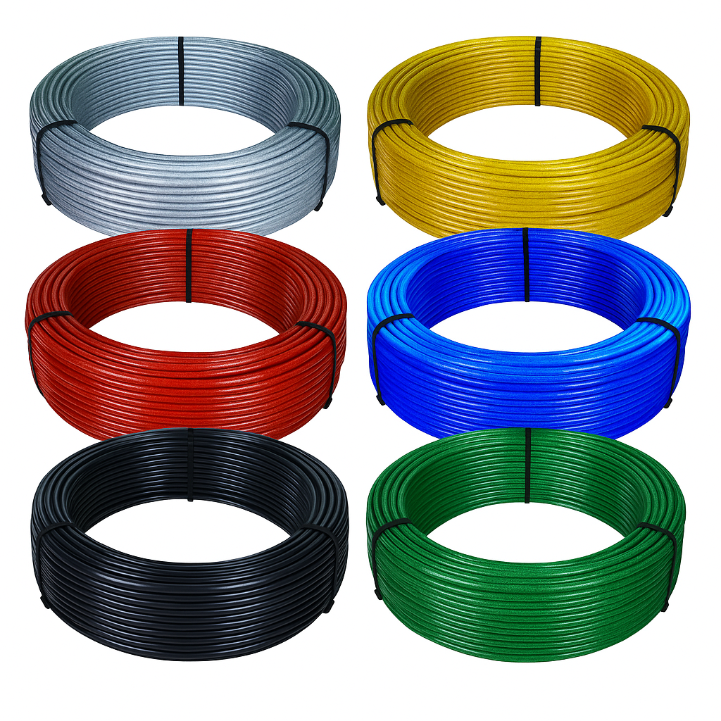 케이에스로프 코팅와이어 국산 PVC 로프 100M 18,700원