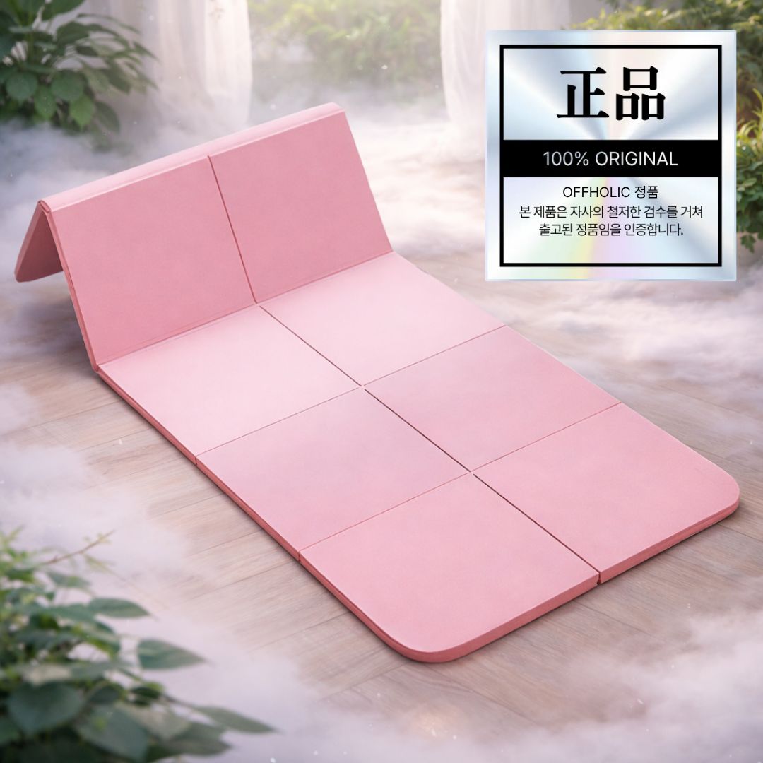 OFFHOLIC 접이식 요가 매트 필라테스 홈트 접는 운동매트, 1개, 핑크 17,200원