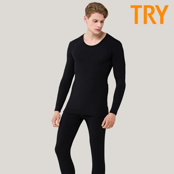 TRY 트라이 남성 발열내의 히트업플러스 겨울내복 상하의세트 TMLIJ31 50,000원