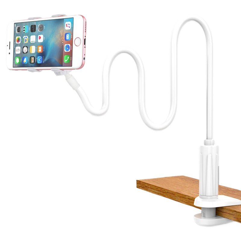 퍼플디엔 침대 데스크 고정형 자바라 핸드폰거치대 110cm, 화이트, 1개 6,910원